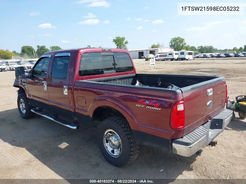 2008 Ford F-250 Fx4/King Ranch/Lariat/Xl/Xlt VIN: 1FTSW21598EC05232 Lot: 40183374