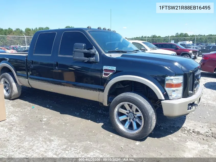 2008 Ford F-250 Fx4/Harley-Davidson/King Ranch/Lariat/Xl/Xlt VIN: 1FTSW21R88EB16495 Lot: 40220305