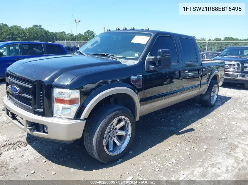 2008 Ford F-250 Fx4/Harley-Davidson/King Ranch/Lariat/Xl/Xlt VIN: 1FTSW21R88EB16495 Lot: 40220305