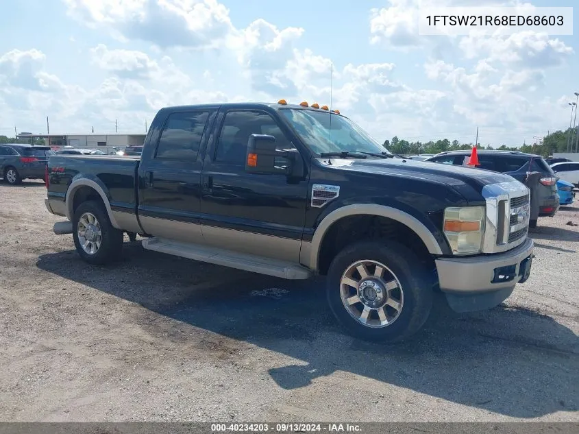 2008 Ford F-250 King Ranch VIN: 1FTSW21R68ED68603 Lot: 40234203