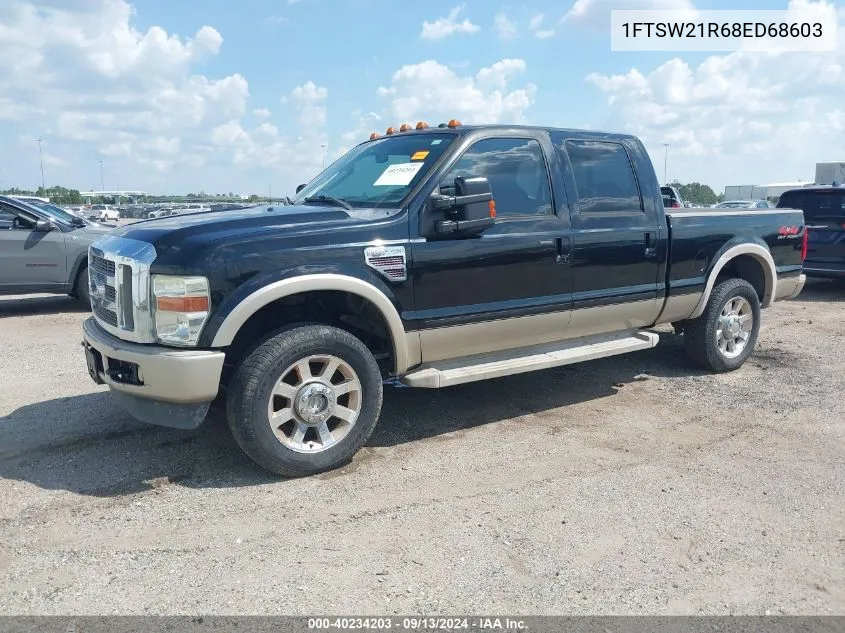 2008 Ford F-250 King Ranch VIN: 1FTSW21R68ED68603 Lot: 40234203