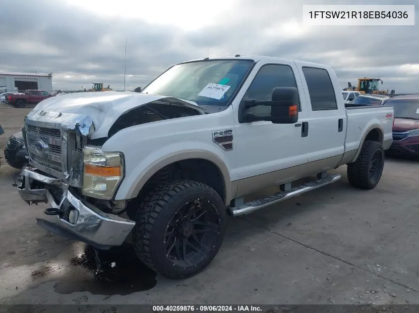 1FTSW21R18EB54036 2008 Ford F250 Super Duty