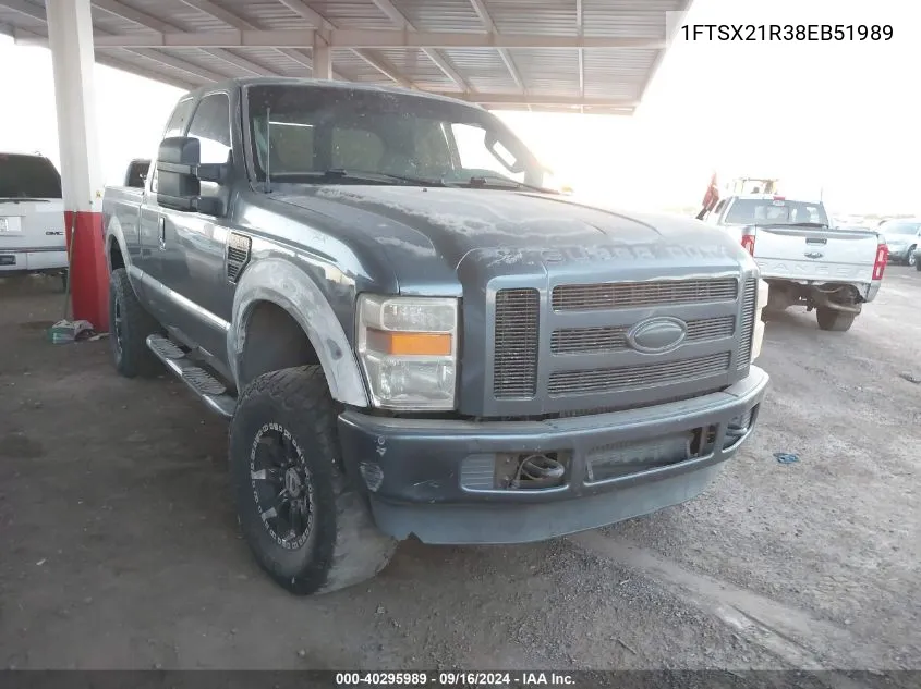 2008 Ford F-250 Fx4/Lariat/Xl/Xlt VIN: 1FTSX21R38EB51989 Lot: 40295989