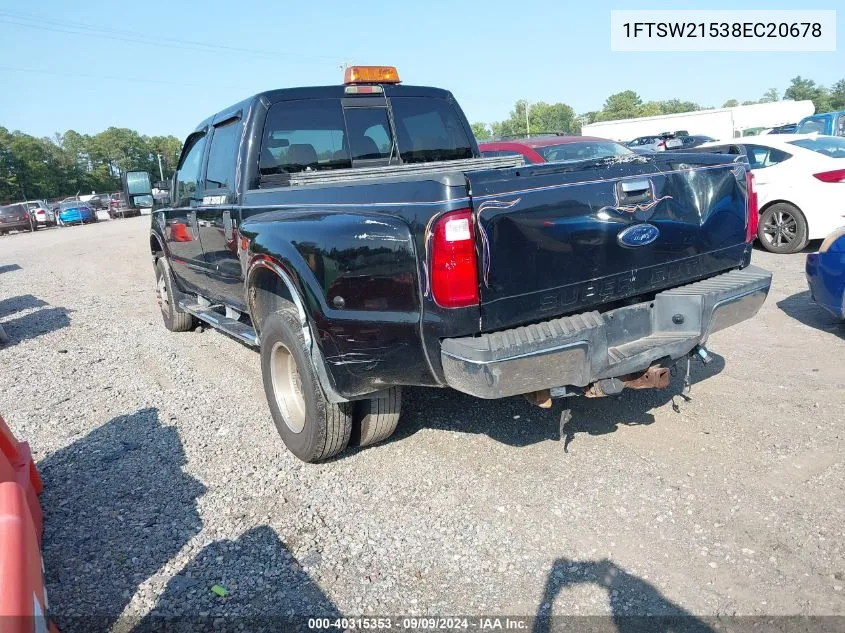 2008 Ford F-250 Fx4/King Ranch/Lariat/Xl/Xlt VIN: 1FTSW21538EC20678 Lot: 40315353