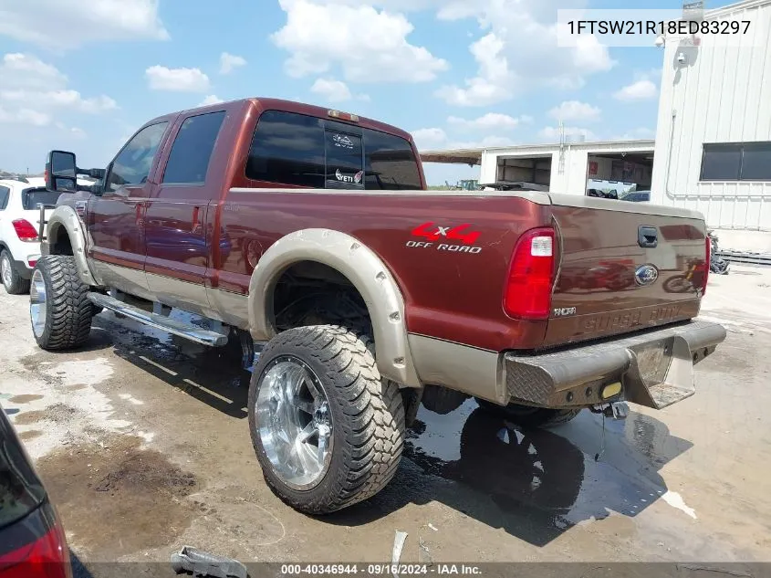 2008 Ford F250 Super Duty VIN: 1FTSW21R18ED83297 Lot: 40346944