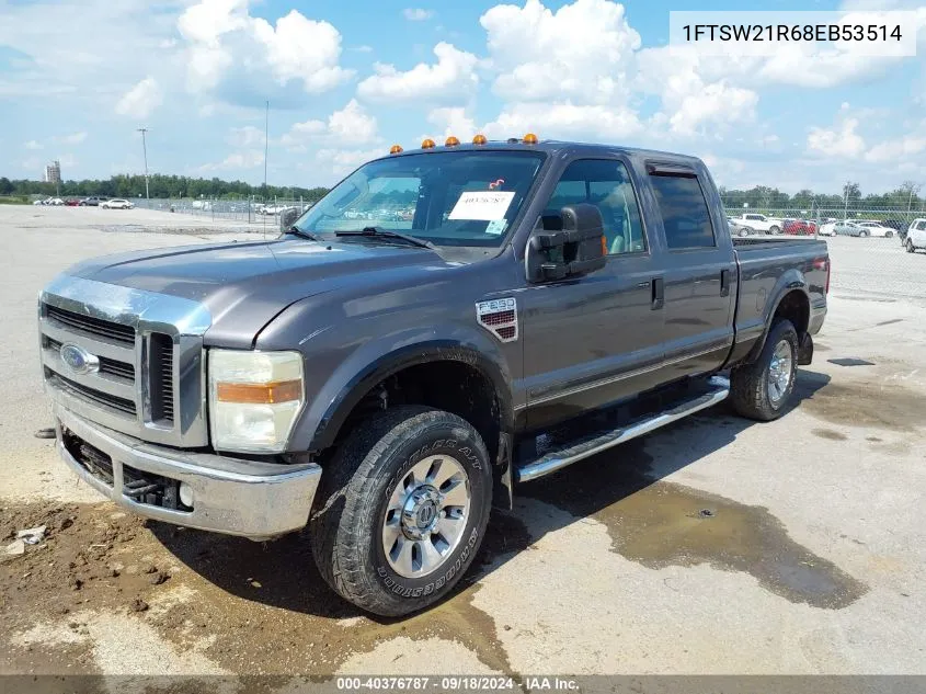 2008 Ford F-250 Fx4/Harley-Davidson/King Ranch/Lariat/Xl/Xlt VIN: 1FTSW21R68EB53514 Lot: 40376787