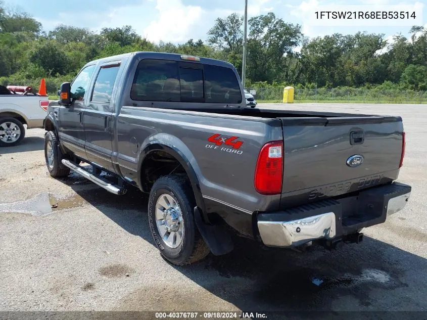 2008 Ford F-250 Fx4/Harley-Davidson/King Ranch/Lariat/Xl/Xlt VIN: 1FTSW21R68EB53514 Lot: 40376787