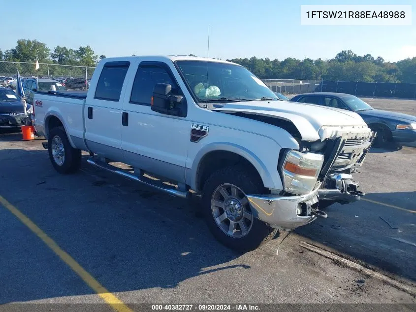 2008 Ford F-250 Fx4/Harley-Davidson/King Ranch/Lariat/Xl/Xlt VIN: 1FTSW21R88EA48988 Lot: 40382727