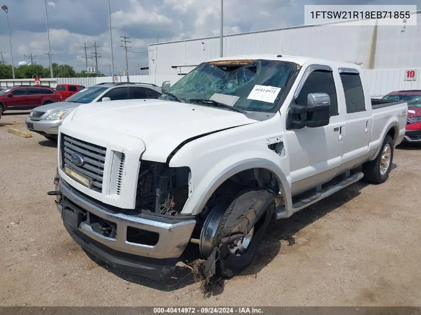 2008 Ford F-250 Fx4/Harley-Davidson/King Ranch/Lariat/Xl/Xlt VIN: 1FTSW21R18EB71855 Lot: 40414972