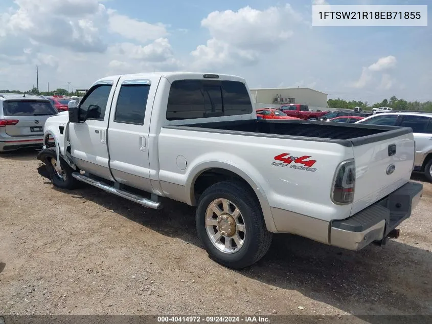 2008 Ford F-250 Fx4/Harley-Davidson/King Ranch/Lariat/Xl/Xlt VIN: 1FTSW21R18EB71855 Lot: 40414972