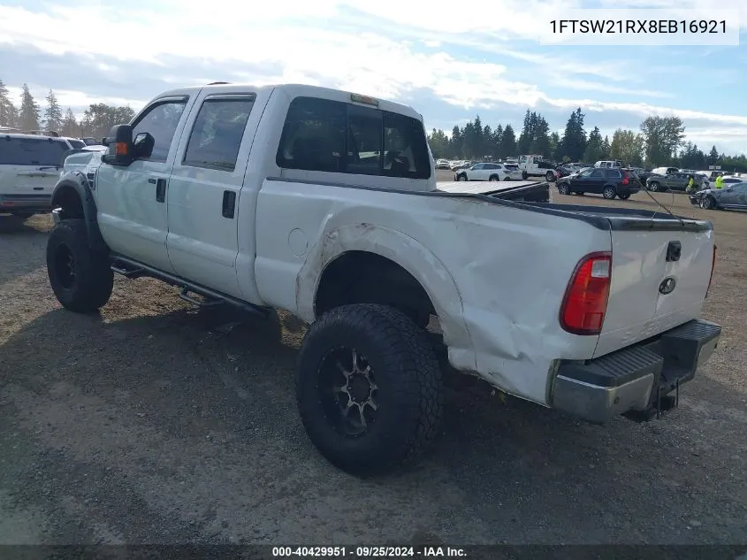 1FTSW21RX8EB16921 2008 Ford F-250 Fx4/Harley-Davidson/King Ranch/Lariat/Xl/Xlt