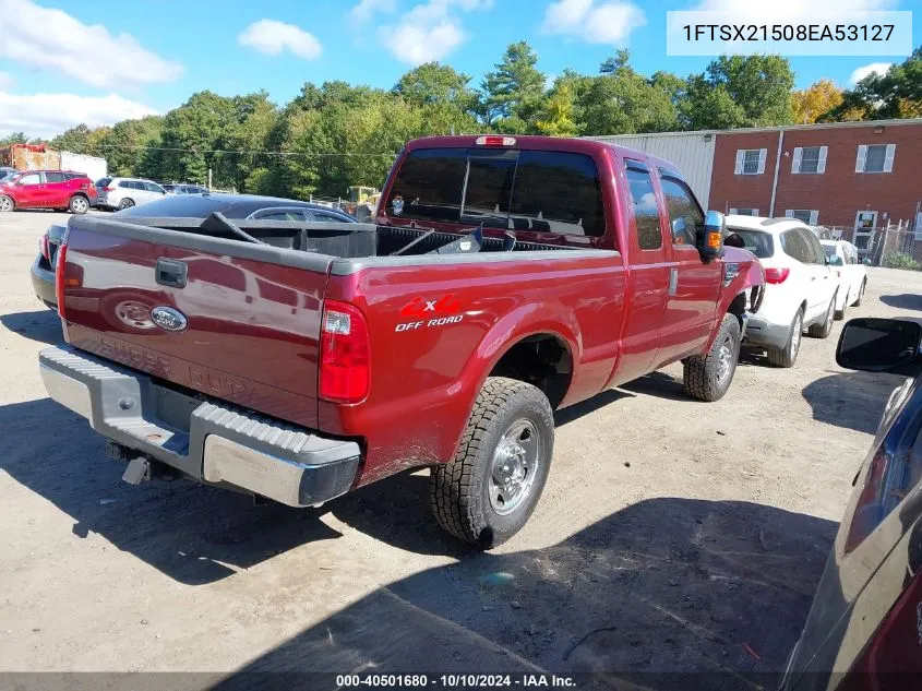 2008 Ford F250 Super Duty VIN: 1FTSX21508EA53127 Lot: 40501680