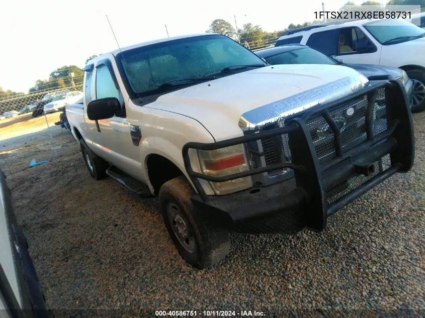 2008 Ford Super Duty F-250 Xl/Xlt/Fx4/Lariat VIN: 1FTSX21RX8EB58731 Lot: 40586751