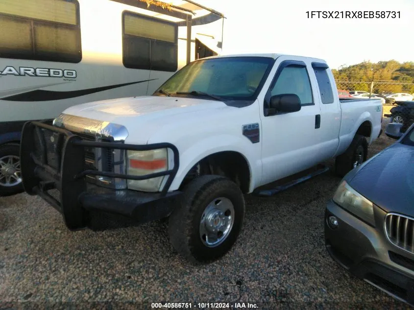 1FTSX21RX8EB58731 2008 Ford Super Duty F-250 Xl/Xlt/Fx4/Lariat