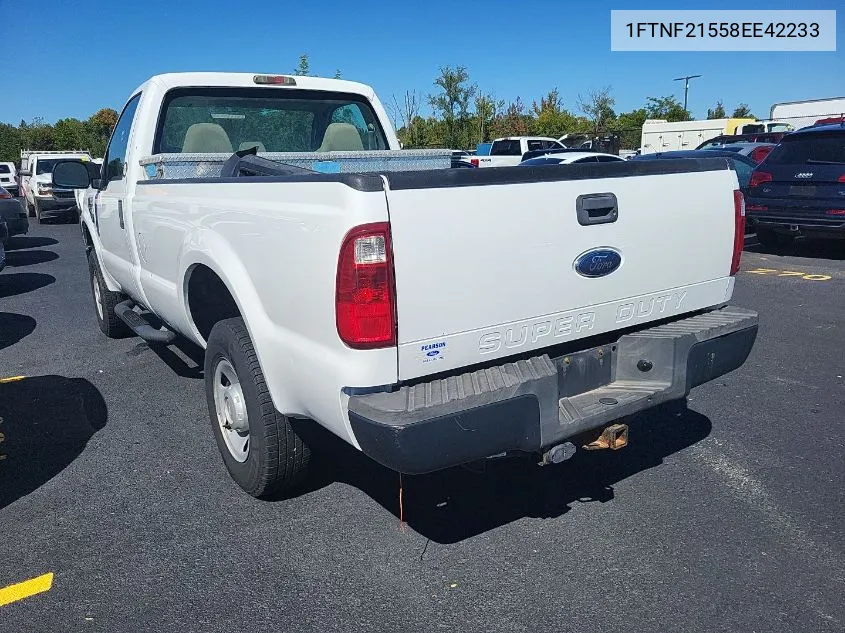 2008 Ford F-250 Xl/Xlt VIN: 1FTNF21558EE42233 Lot: 40589044