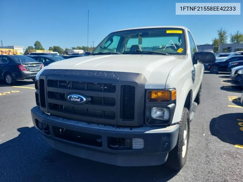 2008 Ford F-250 Xl/Xlt VIN: 1FTNF21558EE42233 Lot: 40589044