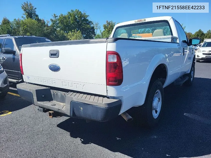 2008 Ford F-250 Xl/Xlt VIN: 1FTNF21558EE42233 Lot: 40589044