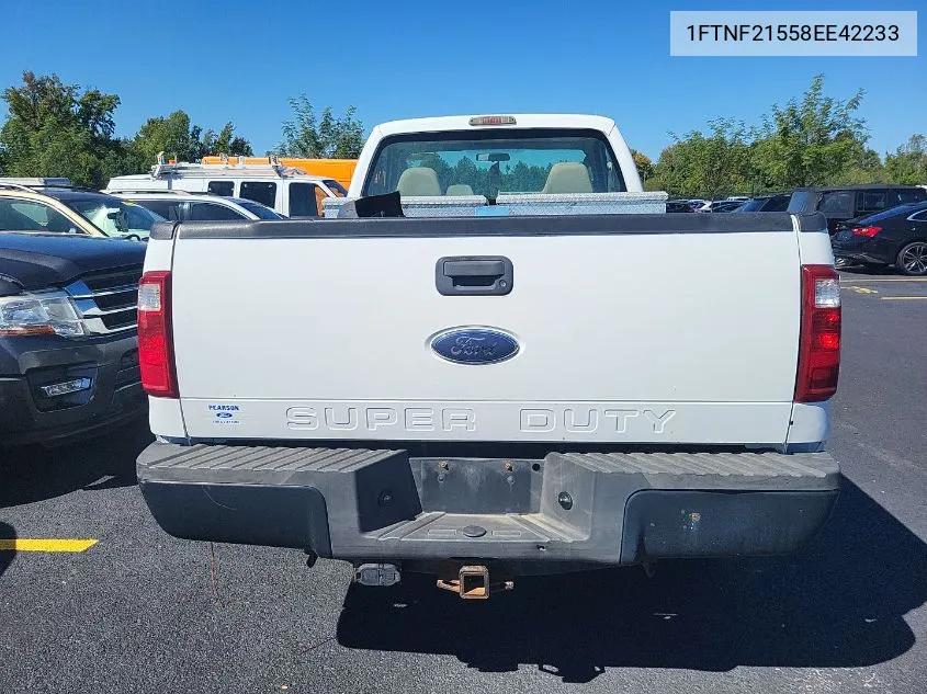 2008 Ford F-250 Xl/Xlt VIN: 1FTNF21558EE42233 Lot: 40589044