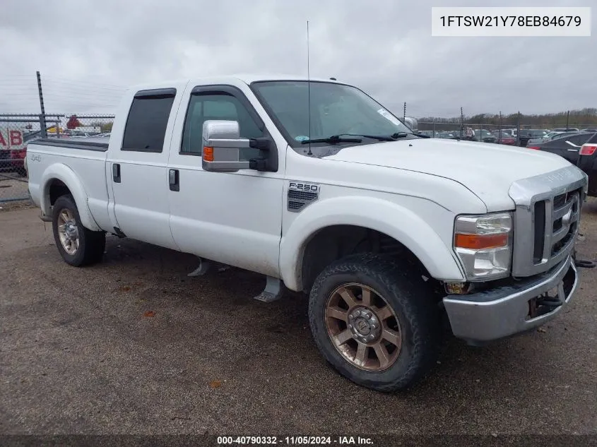 2008 Ford F-250 Lariat VIN: 1FTSW21Y78EB84679 Lot: 40790332