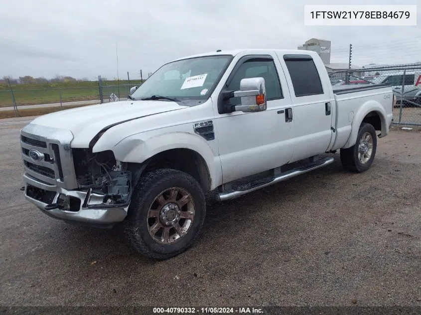 1FTSW21Y78EB84679 2008 Ford F-250 Lariat