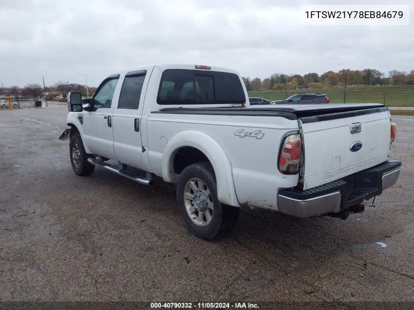 2008 Ford F-250 Lariat VIN: 1FTSW21Y78EB84679 Lot: 40790332