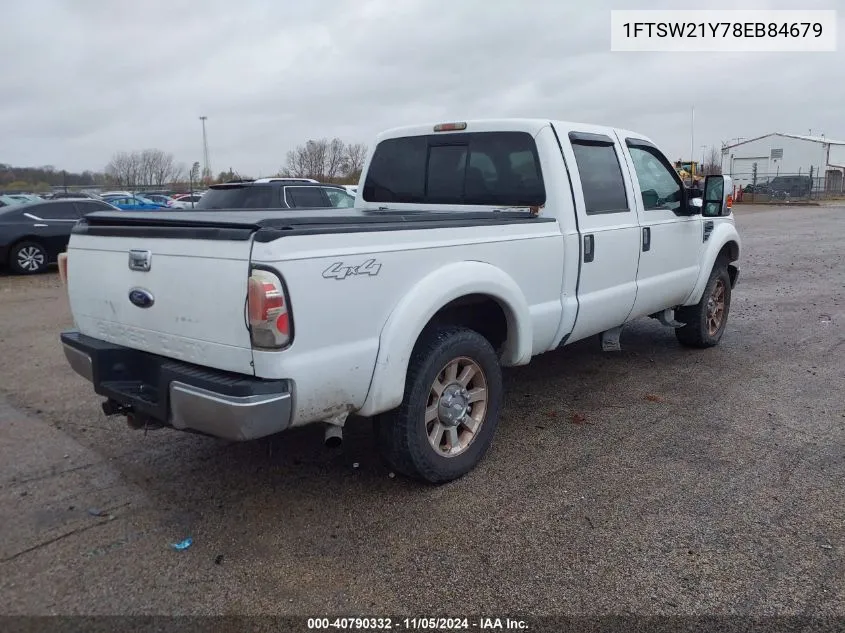 2008 Ford F-250 Lariat VIN: 1FTSW21Y78EB84679 Lot: 40790332