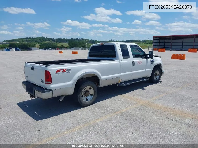 2009 Ford F-250 Lariat/Xl/Xlt VIN: 1FTSX20539EA20870 Lot: 39622702