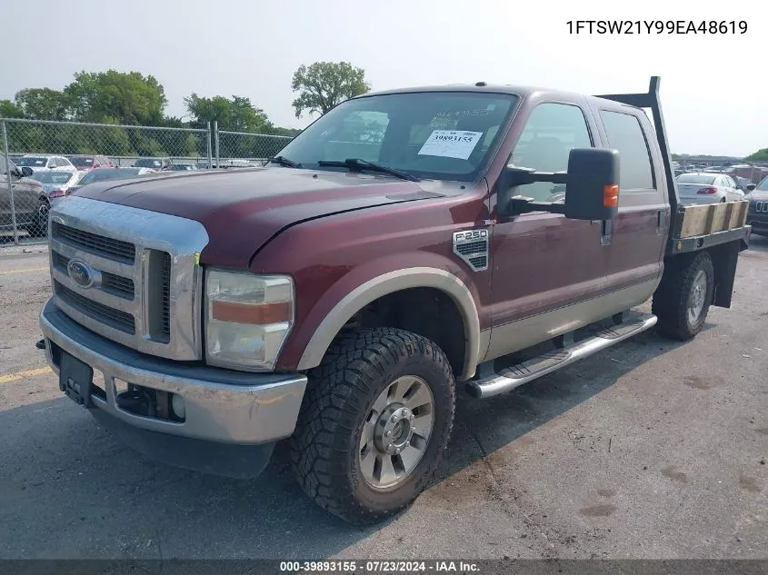 2009 Ford F-250 Lariat VIN: 1FTSW21Y99EA48619 Lot: 39893155