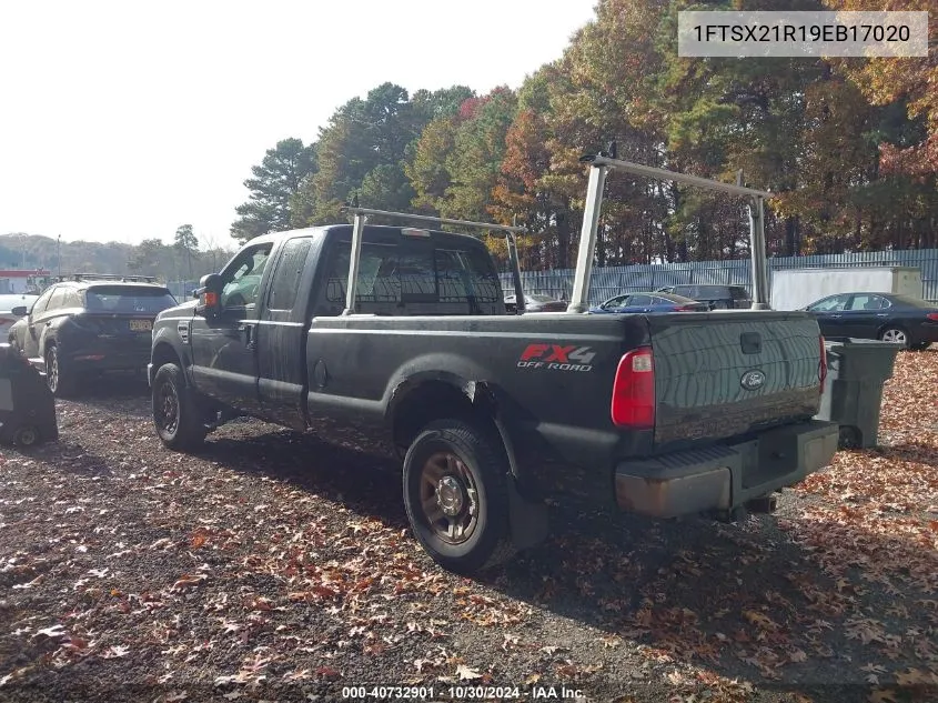 2009 Ford F-250 Fx4 VIN: 1FTSX21R19EB17020 Lot: 40732901