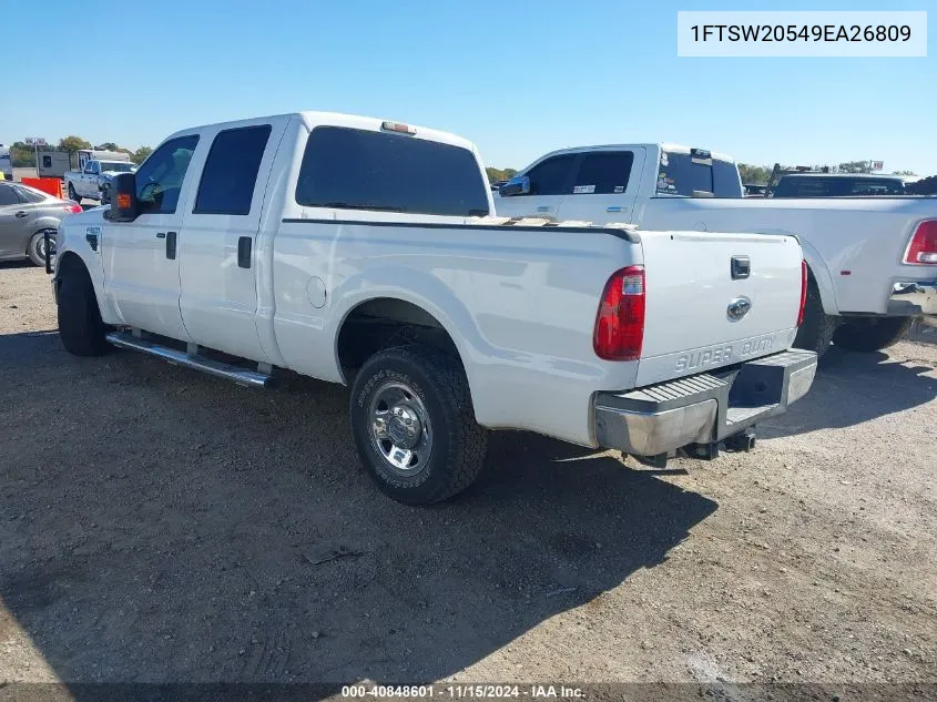 2009 Ford F-250 King Ranch/Lariat/Xl/Xlt VIN: 1FTSW20549EA26809 Lot: 40848601