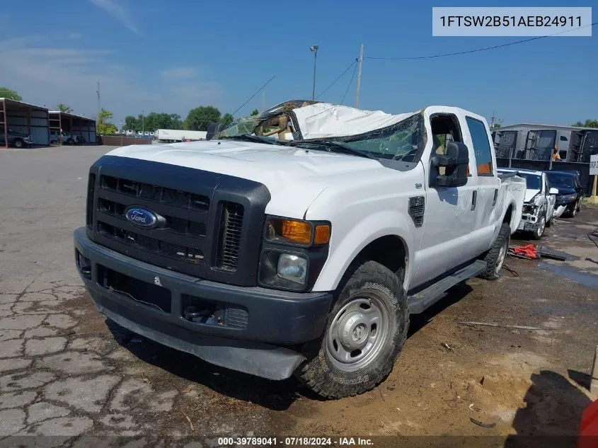 2010 Ford F250 Super Duty VIN: 1FTSW2B51AEB24911 Lot: 39789041