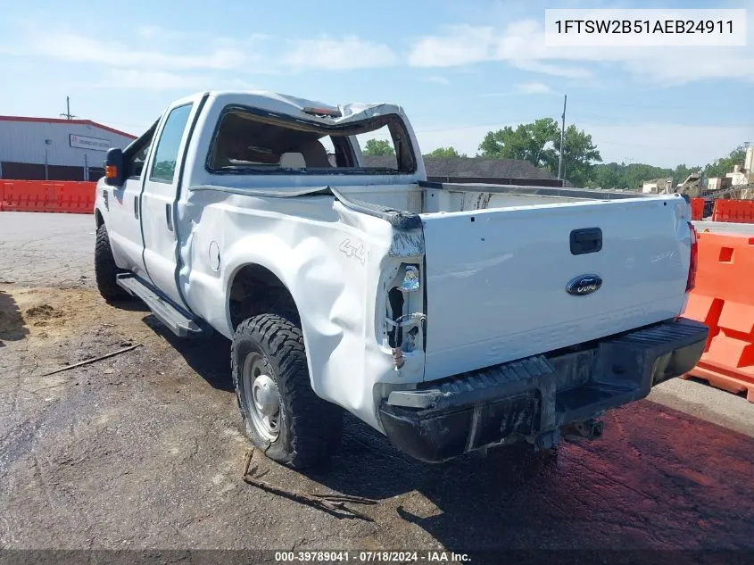 2010 Ford F250 Super Duty VIN: 1FTSW2B51AEB24911 Lot: 39789041