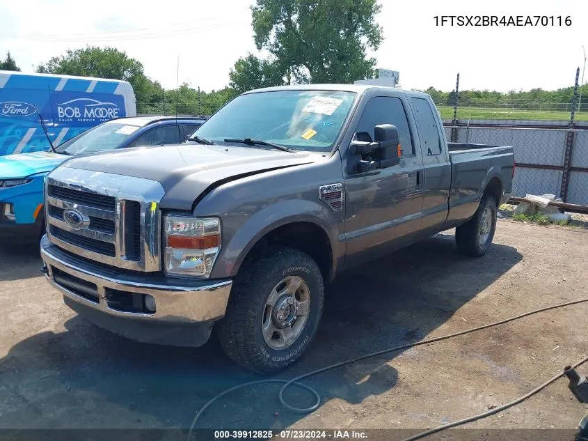 2010 Ford F-250 Lariat/Xl/Xlt VIN: 1FTSX2BR4AEA70116 Lot: 39912825