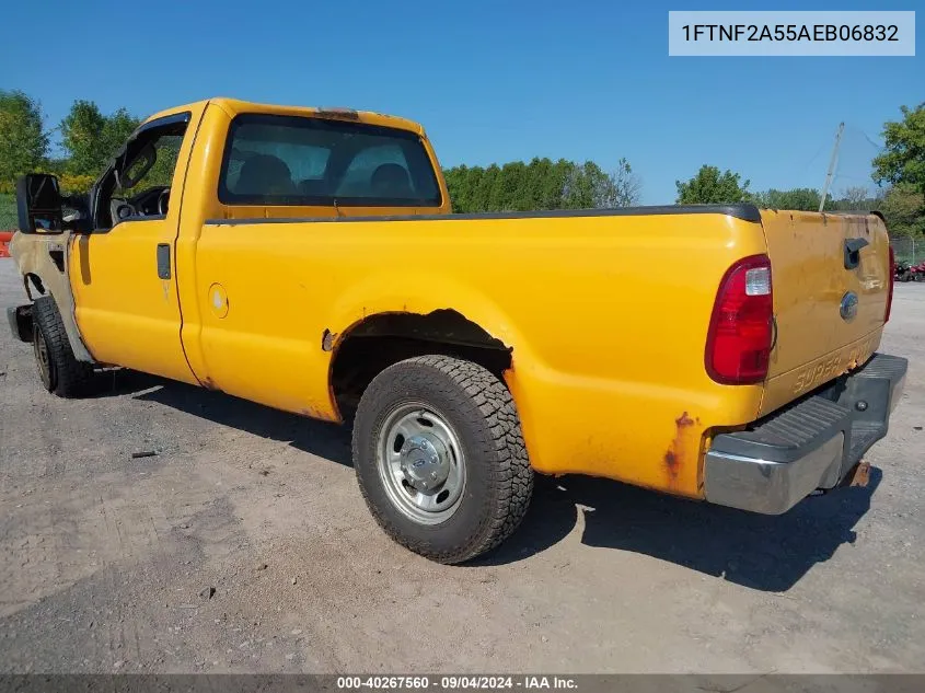 2010 Ford F-250 Xl/Xlt VIN: 1FTNF2A55AEB06832 Lot: 40267560