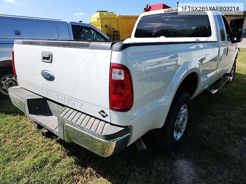 2010 Ford F250 Super Duty VIN: 1FTSX2B5XAEB03214 Lot: 40870187