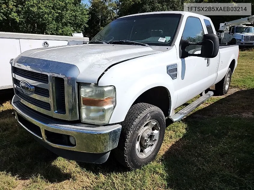 2010 Ford F250 Super Duty VIN: 1FTSX2B5XAEB03214 Lot: 40870187