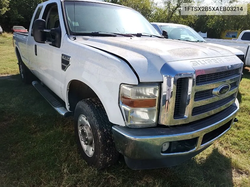 2010 Ford F250 Super Duty VIN: 1FTSX2B5XAEB03214 Lot: 40870187