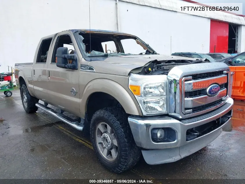 2011 Ford F-250 Lariat VIN: 1FT7W2BT6BEA29640 Lot: 39346857