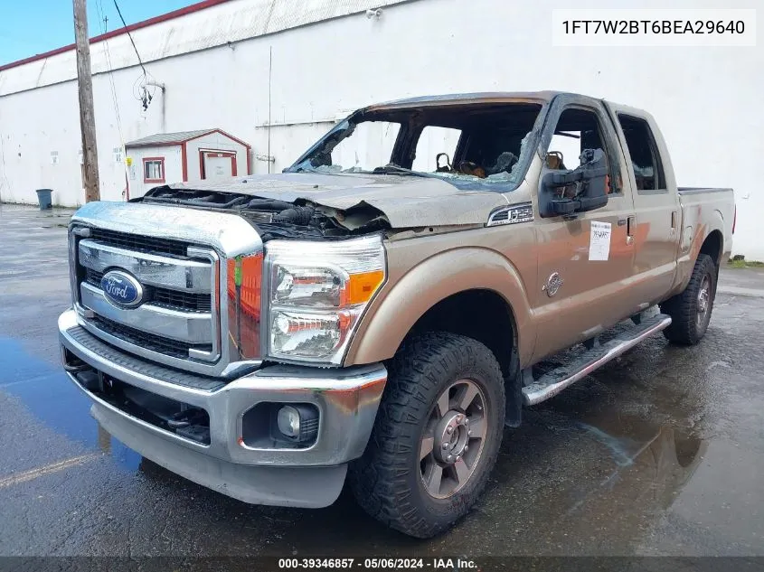 1FT7W2BT6BEA29640 2011 Ford F-250 Lariat