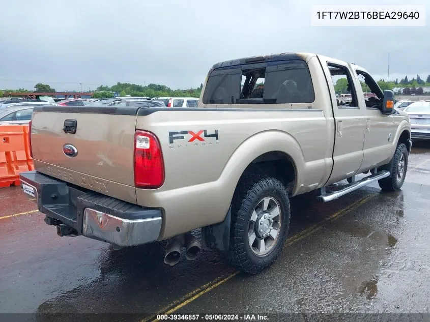 1FT7W2BT6BEA29640 2011 Ford F-250 Lariat