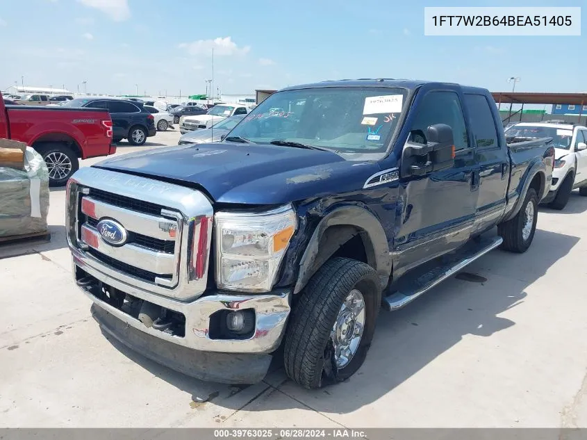 1FT7W2B64BEA51405 2011 Ford F-250 Lariat