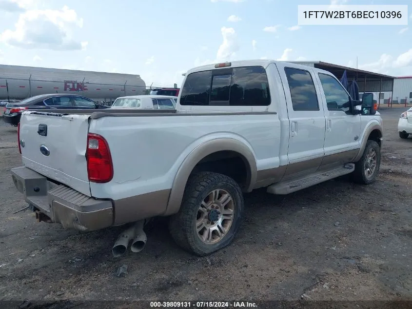 2011 Ford F-250 Lariat VIN: 1FT7W2BT6BEC10396 Lot: 39809131