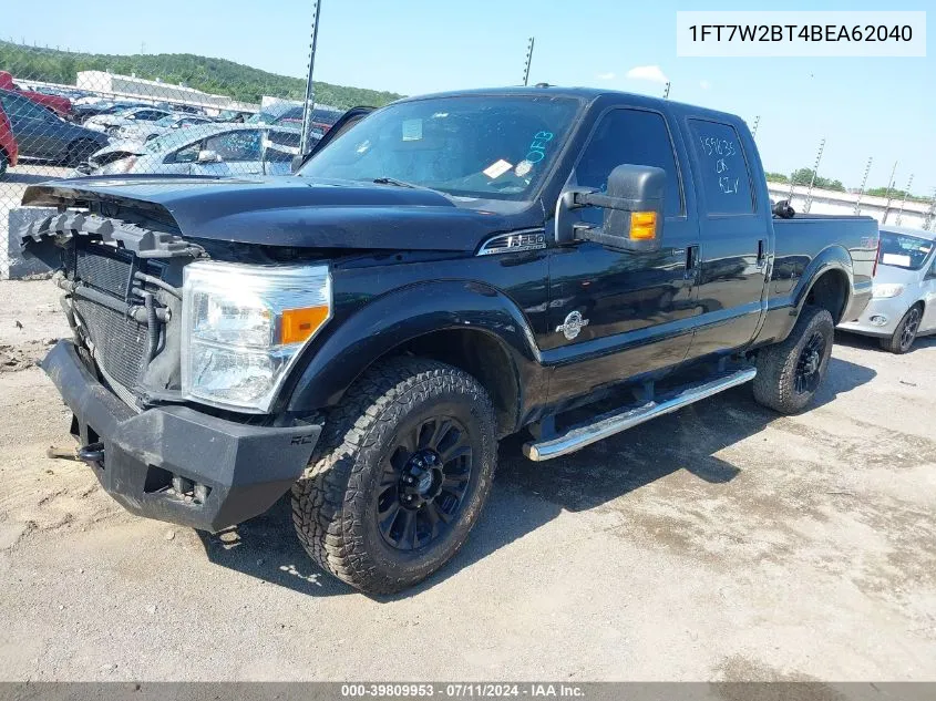 1FT7W2BT4BEA62040 2011 Ford F-250 Lariat