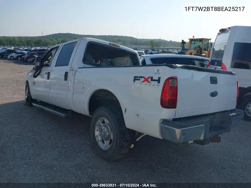 1FT7W2BT8BEA25217 2011 Ford F-250 Xlt