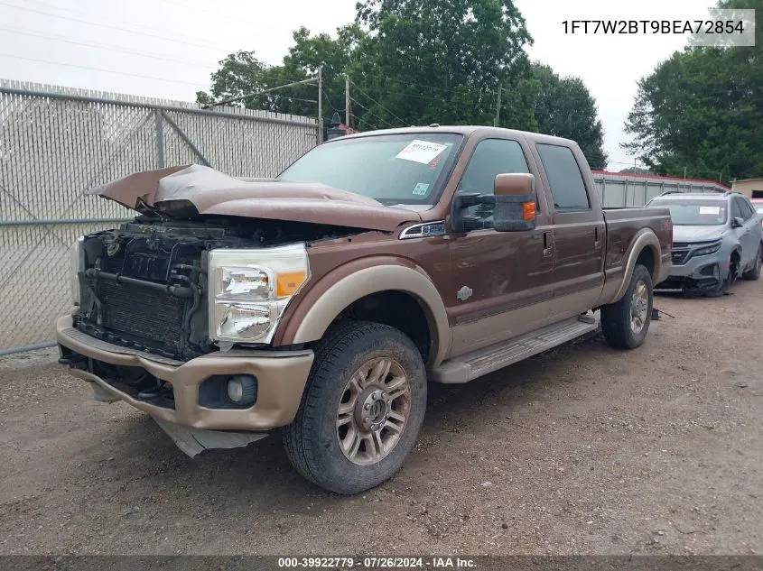 1FT7W2BT9BEA72854 2011 Ford F-250 Lariat