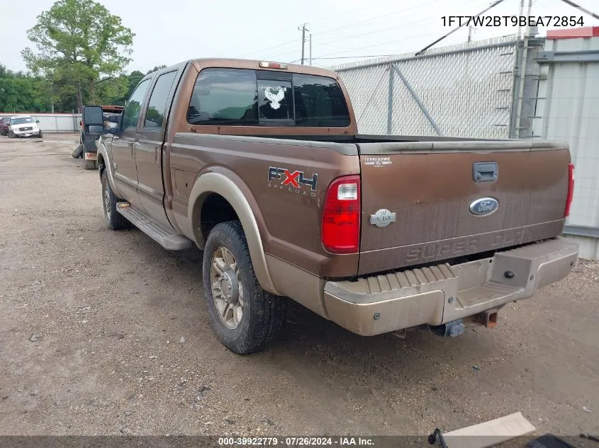 1FT7W2BT9BEA72854 2011 Ford F-250 Lariat