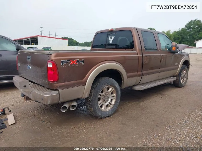 1FT7W2BT9BEA72854 2011 Ford F-250 Lariat