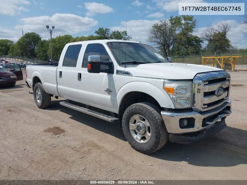 2011 Ford F250 Super Duty VIN: 1FT7W2BT4BEC67745 Lot: 40056029