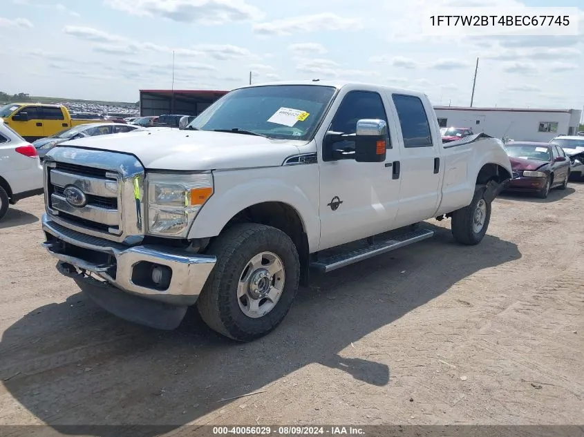 2011 Ford F250 Super Duty VIN: 1FT7W2BT4BEC67745 Lot: 40056029