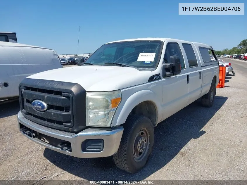 2011 Ford F-250 Xl VIN: 1FT7W2B62BED04706 Lot: 40083471